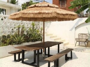 Hawaii Parasol Premium Natur 275 cm